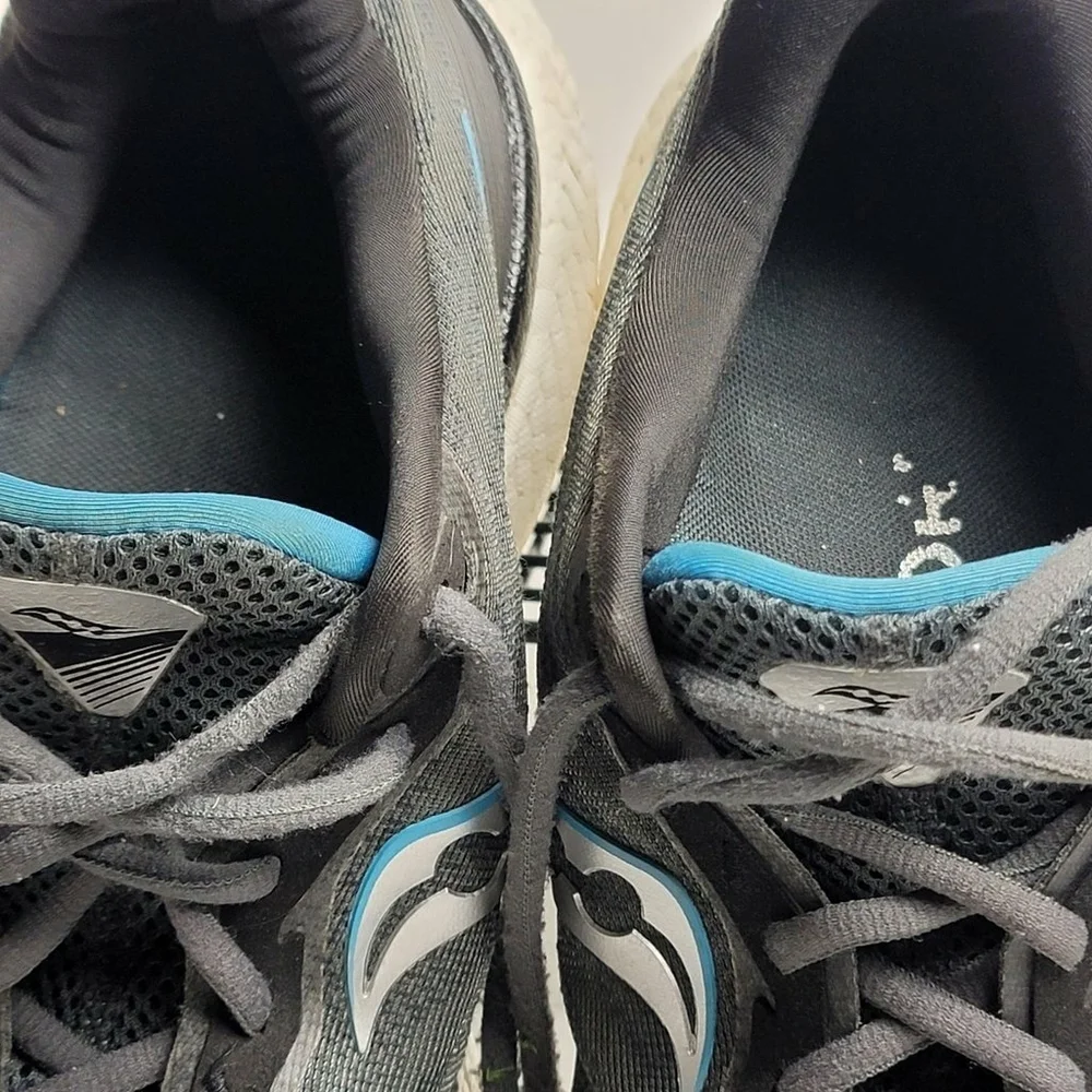 Saucony Triumph 19 Athletic Running Shoes Gray Blue Men’s Size 11 - Picture 7 of 8